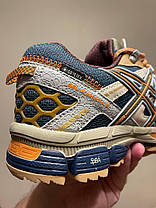Термо кросівки Asics Gel Kahana 8 Gore tex Beige Orange Blue Асікс Кахана 8 горетекс шкіряні чоловічі, фото 5