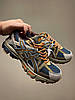 Термо кросівки Asics Gel Kahana 8 Gore tex Beige Orange Blue Асікс Кахана 8 горетекс шкіряні чоловічі, фото 11