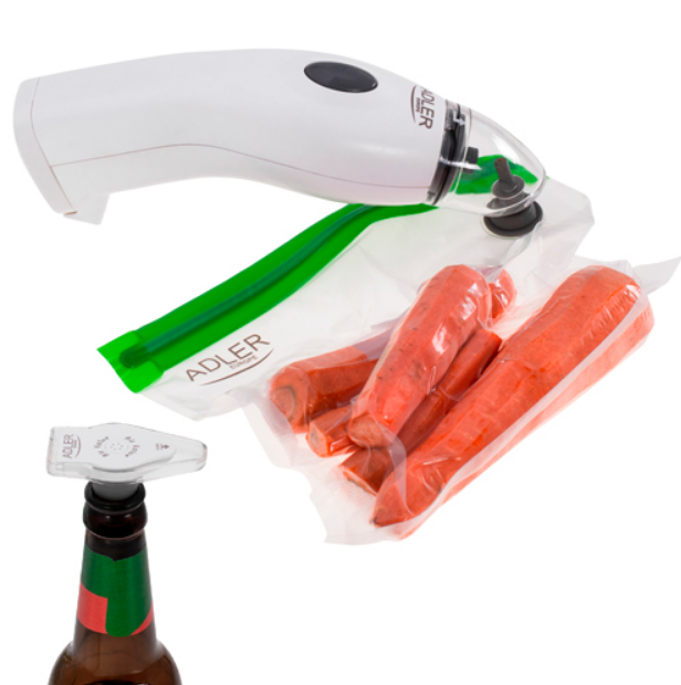Вакуумний насос + набір для вакуумної упаковки Adler AD 4515, фото 1