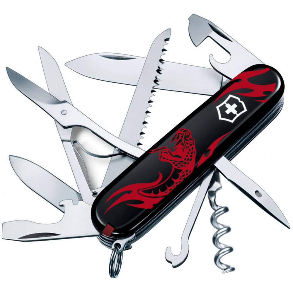 Швейцарський складаний ніж Victorinox HUNTSMAN ZODIAC Вражаюча змія 1.3713.3.Z4351u