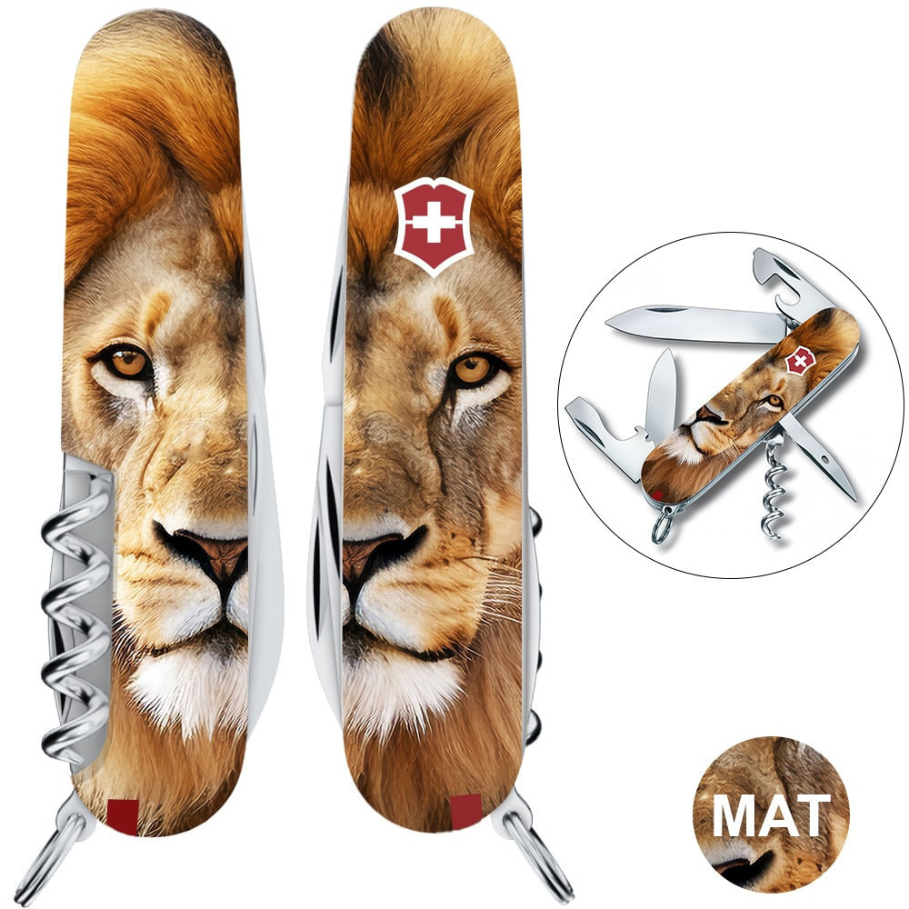 Швейцарський складаний ніж Victorinox SPARTAN ANIMAL Лев 1.3603.7.F1010pw
