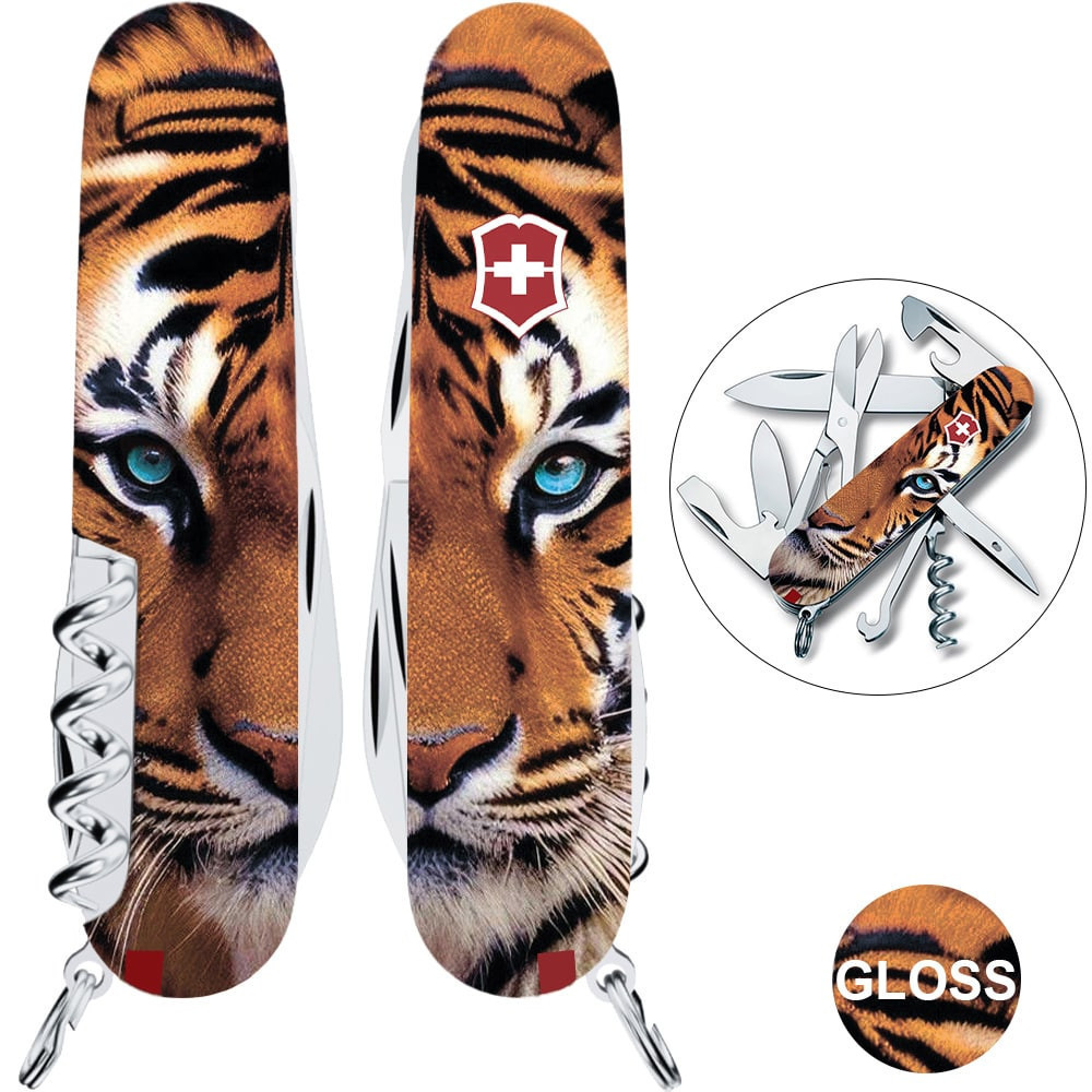 Швейцарський складаний ніж Victorinox CLIMBER ANIMAL Тигр 1.3703.F1030pw, фото 1