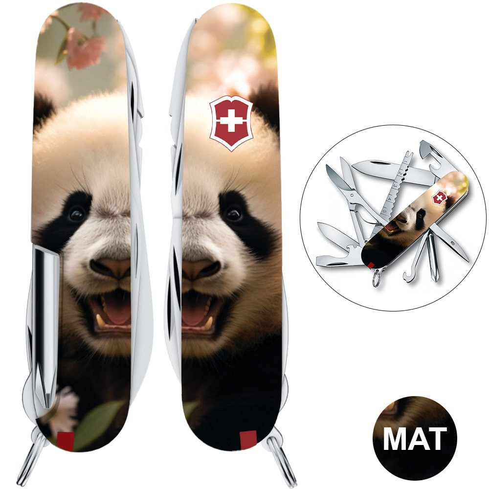 Швейцарський складаний ніж Victorinox FISHERMAN ANIMAL Панда 1.4733.7.F1110pw