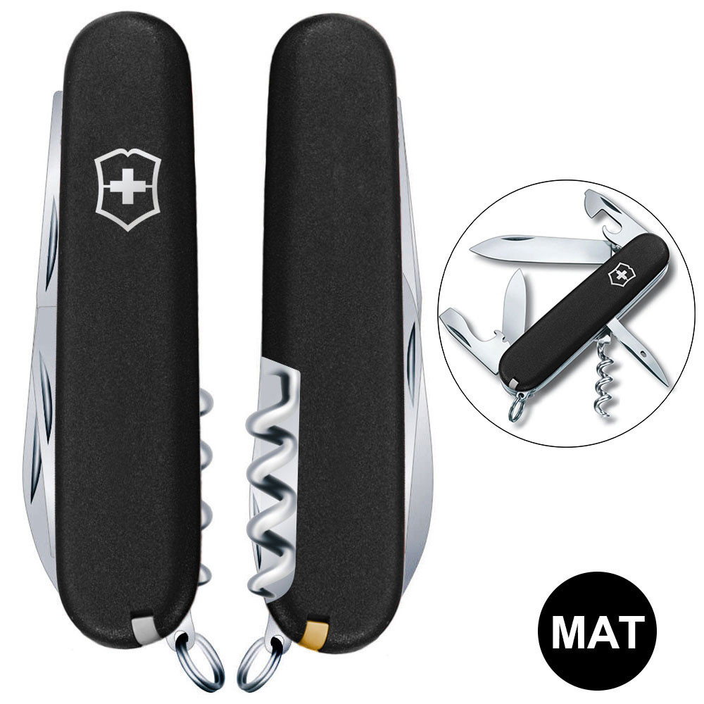 Швейцарський складаний ніж Victorinox SPARTAN MAT чорний матовий лак 1.3603.3.M0007p, фото 1