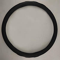 Чохол керма Elegant 50-52 XXXXL чорний, перфорація, шкірзам.