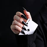 Гель-лак «Black Gold» чорний з золотим мерехтінням Komilfo, 8мл, фото 4