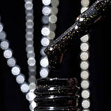 Гель-лак «Black Gold» чорний з золотим мерехтінням Komilfo, 8мл, фото 2