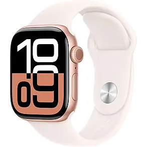 Apple Watch Series 10 GPS 42mm Rose Gold Aluminum Case with Light Blush Sport Band M/L MWWJ3, фото 3