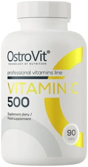 Вітамін C 500 мг OstroVit Vitamin C 500 90 таб, фото 1