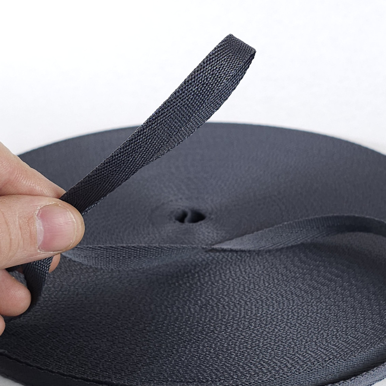 Стрічка кіперна, тасьма кіперна 10 мм 50 м темно-сіра