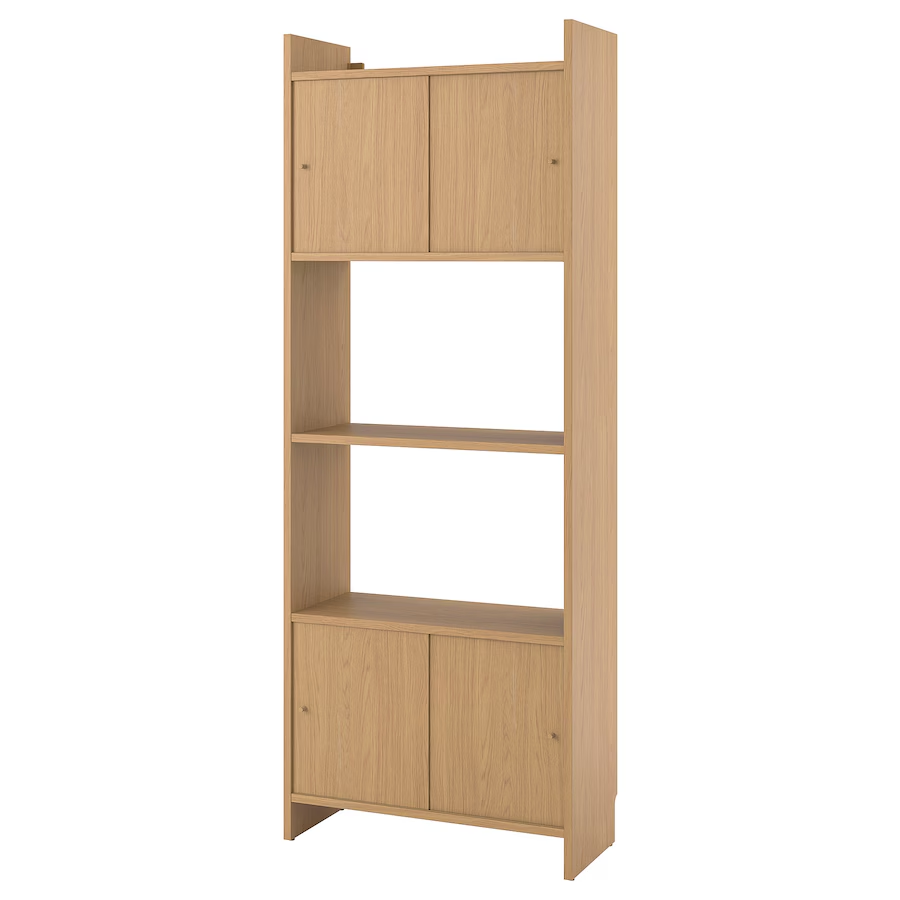 Книжковий стенд з розсувними дверима LADMAKARE 81x35x212 cm IKEA 895.639.92, фото 1