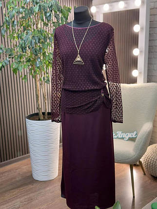 Елегантна жіноча сукня, тканина "Креп-Дайвінг" 54, 56, 58, 60, 64 розмір 54, фото 1