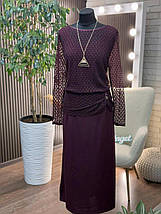 Елегантна жіноча сукня, тканина "Креп-Дайвінг" 54, 56, 58, 60, 64 розмір 54, фото 2