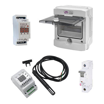 Автоматика в теплицю для керування насосом, 220 В, до 16 А, полив, контроль вологості та температури повітря