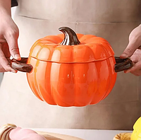 Каструля з антипригарним покриттям у вигляді гарбуза помаранчева 1.5 л