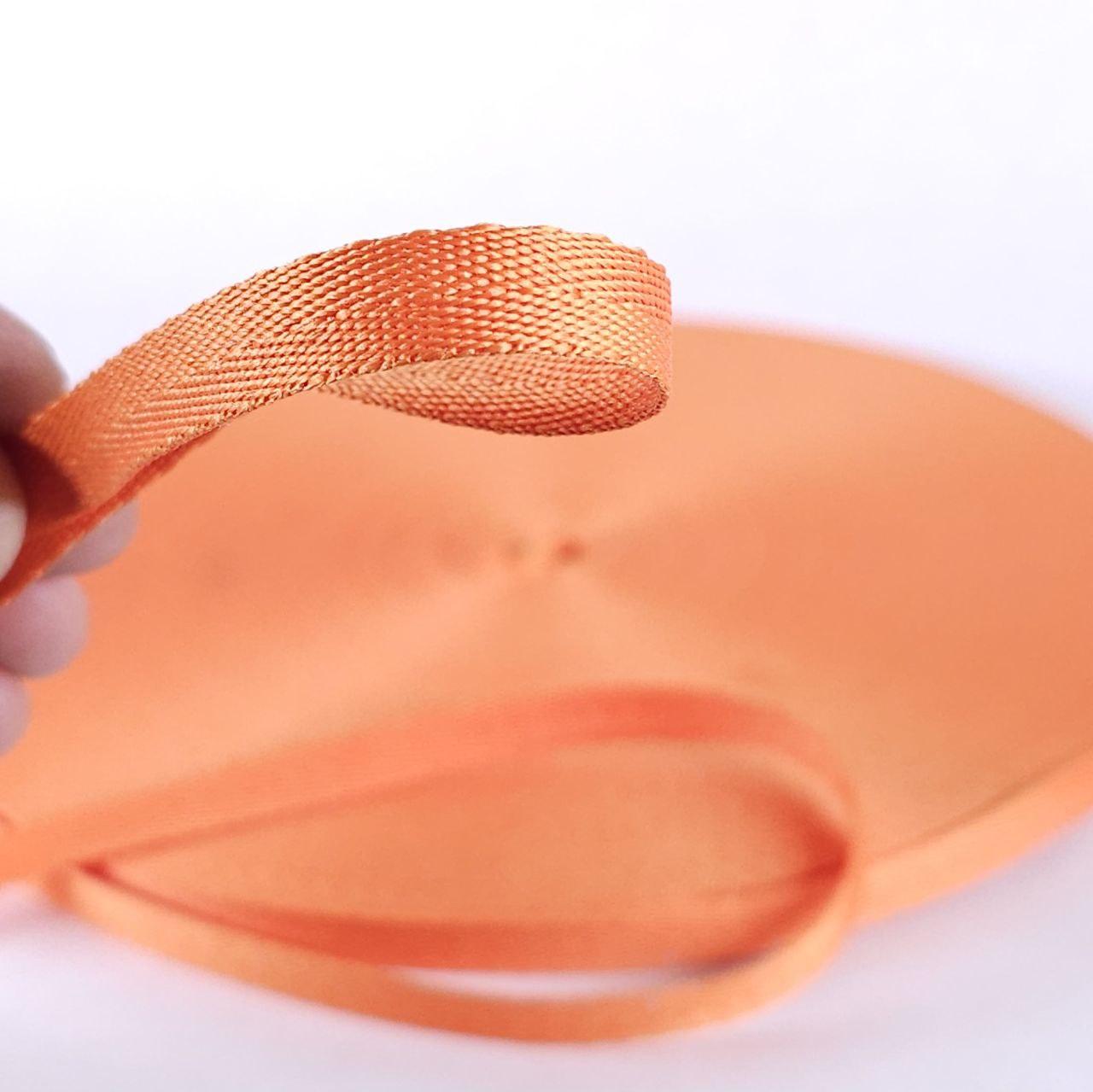 Стрічка киперна, тасьма киперна 10 мм 50 м помаранч