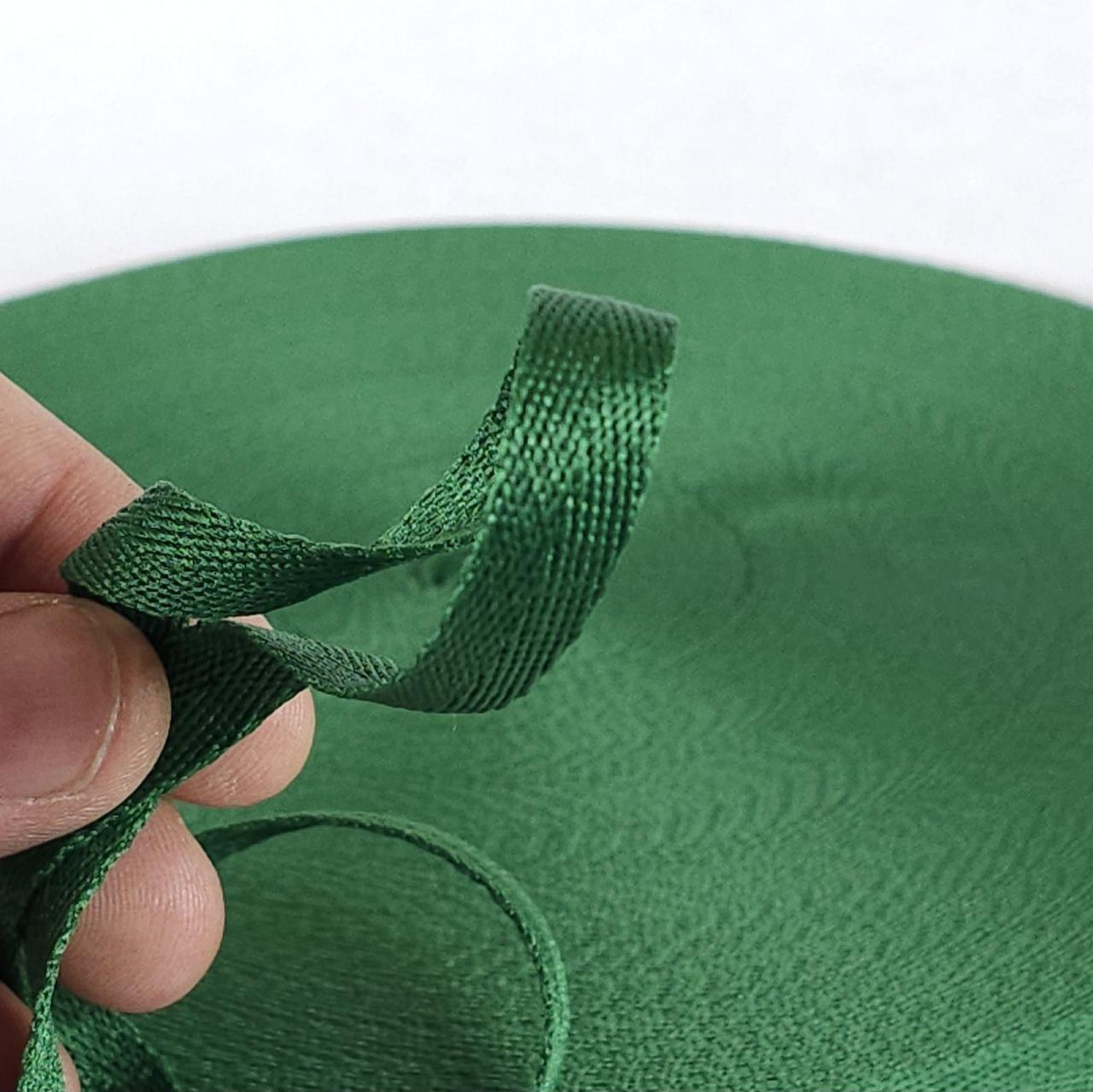 Стрічка киперна, тасьма киперна 10 мм 50 м смарагд