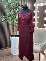 Елегантна жіноча сукня, тканина "Креп-Дайвінг" 54, 56, 58, 60, 62, 64 розмір 54, фото 3