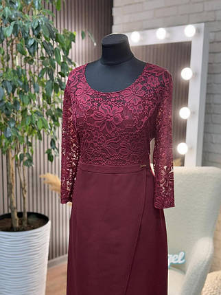 Елегантна жіноча сукня, тканина "Креп-Дайвінг" 54, 56, 58, 60, 62, 64 розмір 54, фото 2