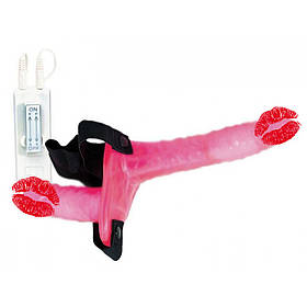 Страпон подвійний із вібрацією