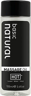 Масажна олія HOT Basic Natural з нейтральним ароматом, 100 мл