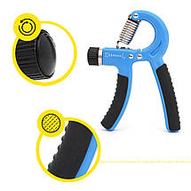 Еспандер кистьовий Cornix 5-60 кг з регульованим навантаженням XR-0141 Blue/Black Poland, фото 5