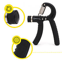 Еспандер кистьовий Cornix 5-60 кг з регульованим навантаженням XR-0145 Black Poland, фото 4