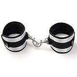 М'які наручники Fifty Shades Of Grey сріблясто-чорні, фото 4