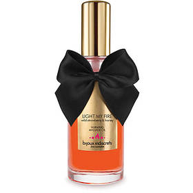 Зігрівальний масажний гель для поцілунків Light My Fire від Bijoux Indiscrets, з ароматом і смаком суниці та