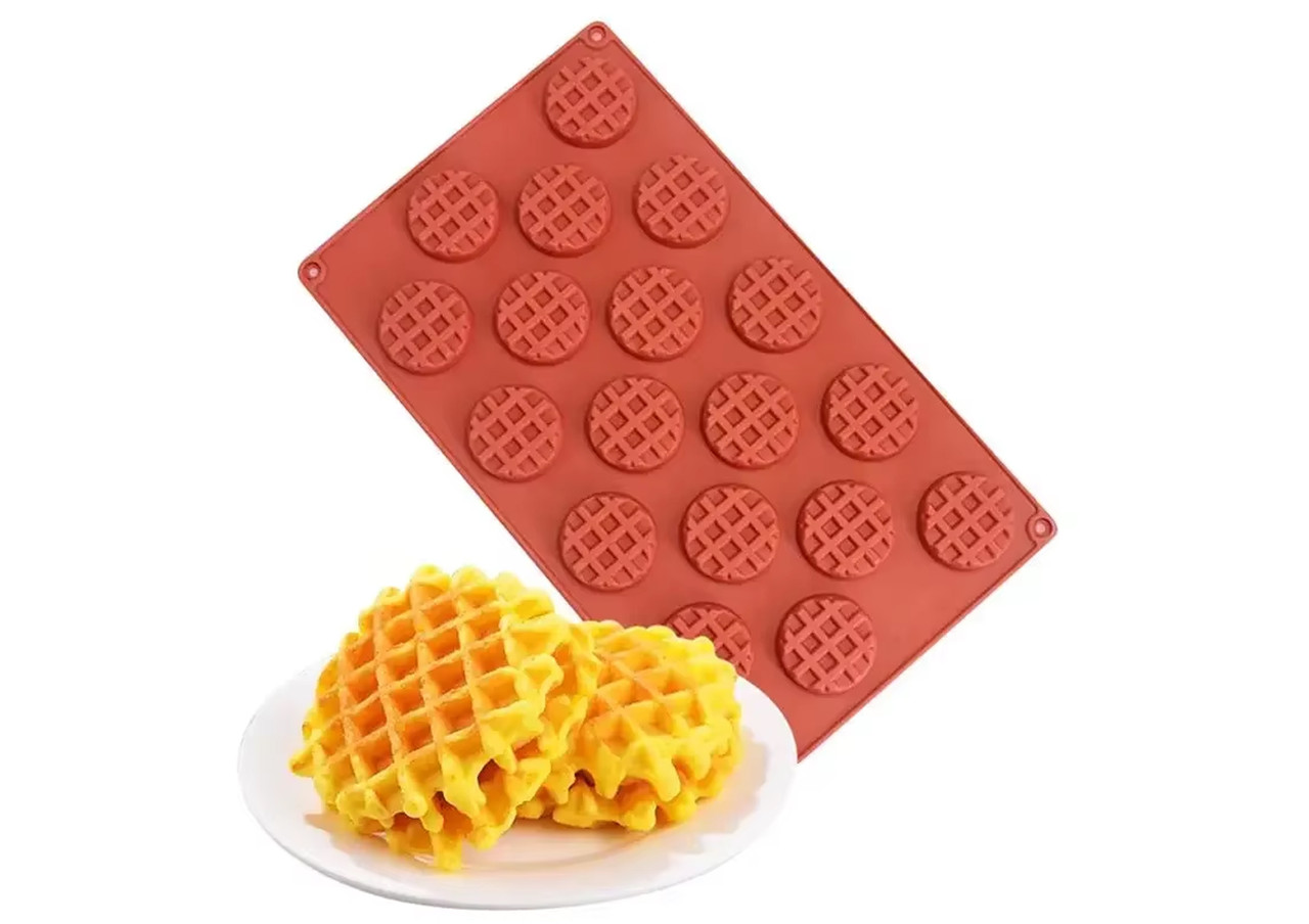 Силіконова форма для цукерок CHI Кружочки вафельні (202141)