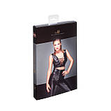 Топ-корсет зі шнурівкою на декольте F155 NOIR S, фото 2