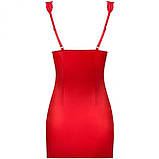 Сексуальна червона сорочки з мереживом S/M, фото 3