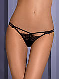 Еротичні стринги мереживні, чорні, L/XL, фото 5