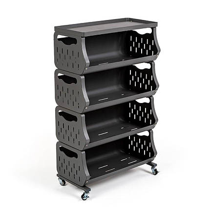 Стелаж універсальний для зберігання чотириярусний 60*30*100см SW-00002260, фото 1