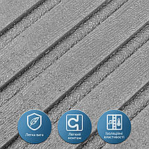 Панель-рейка в рулоні срібло 2900*350*6мм (D) SW-00002072, фото 5