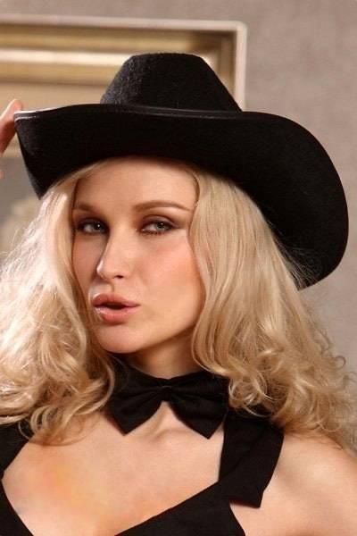 Сексуальний капелюх ковбоя Sunspice Lingerie чорний, OS, фото 1