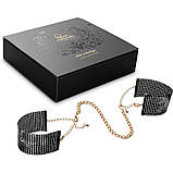 Браслети-наручники Bijoux Indiscret чорні, OS, фото 2