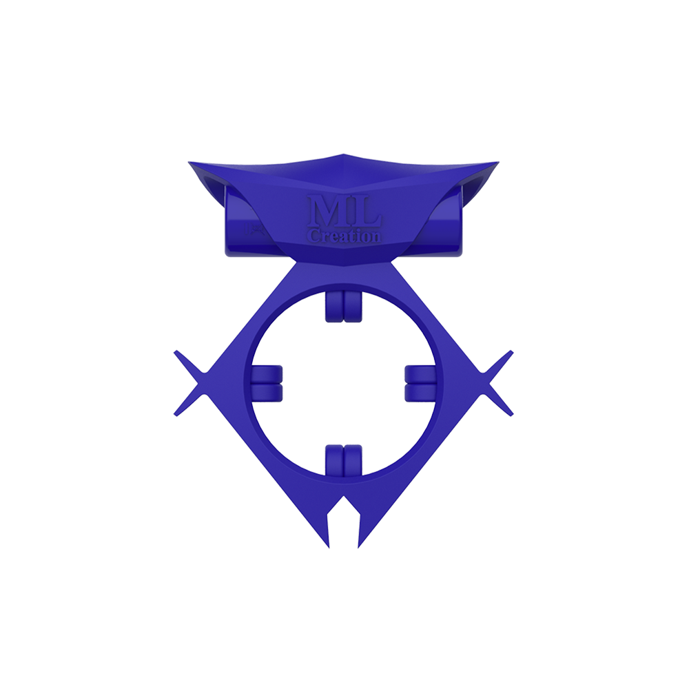 Ерекційне кільце з вібропулею ML Creation, синє, фото 1