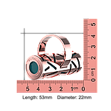 Вібратор на палець у золоті ML Creation (My Love) Gold Finger Green, фото 4