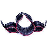 Нашийник анатомічний з наручниками червона строчка Голландія ручна робота, фото 2