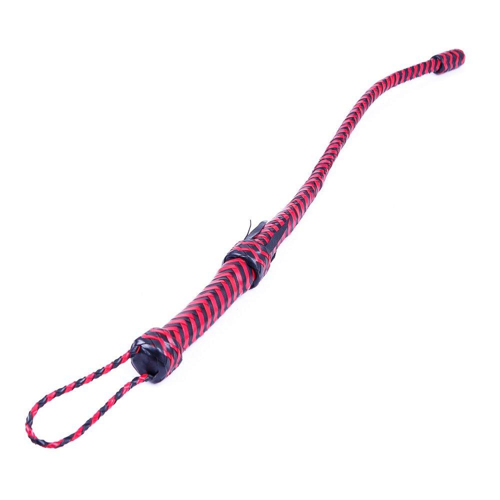 Кнут чорно-червоний із вантажем Голландія ручна робота, фото 1