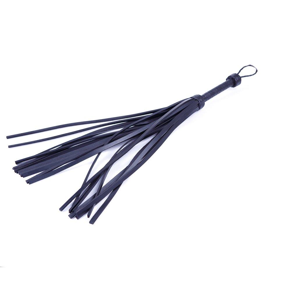 Флоггер (плетка) товста шкіра 21 шт. локшина Голландія ручна робота, фото 1