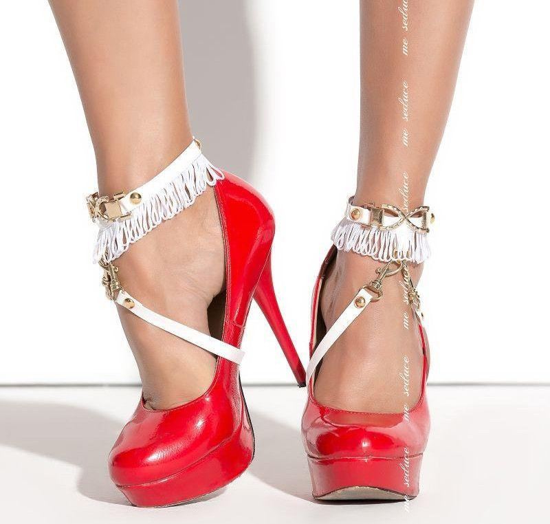 Прикраса на ноги під взуття біле Me Seduce, фото 1