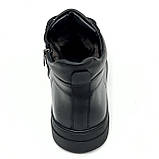 Черевики низькі чоловічі на шерсті зі шнурівкою чорні та Zlett 5557 чор розмір 40, фото 6