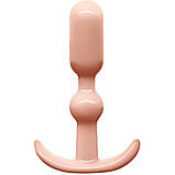 Анальний лаг NS Novelties ELEMENTS PLUG6 бежевий, фото 2