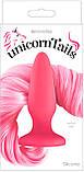 Анальна пробка з хвостом поні, Unicorn Tails, NS Novelties pink, фото 2