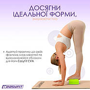 Блок для йоги EasyFit EVA Салатовий, фото 4