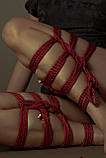 Мотузка для бондажу UPKO Restraint Bondage Rope, червона, 10 м, фото 2