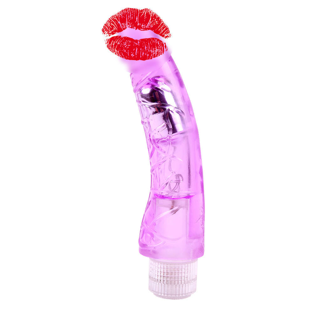 Вібратор реалістичний Chisa Crystal Jelly, фіолетовий, 22 х 4.2 см, фото 1