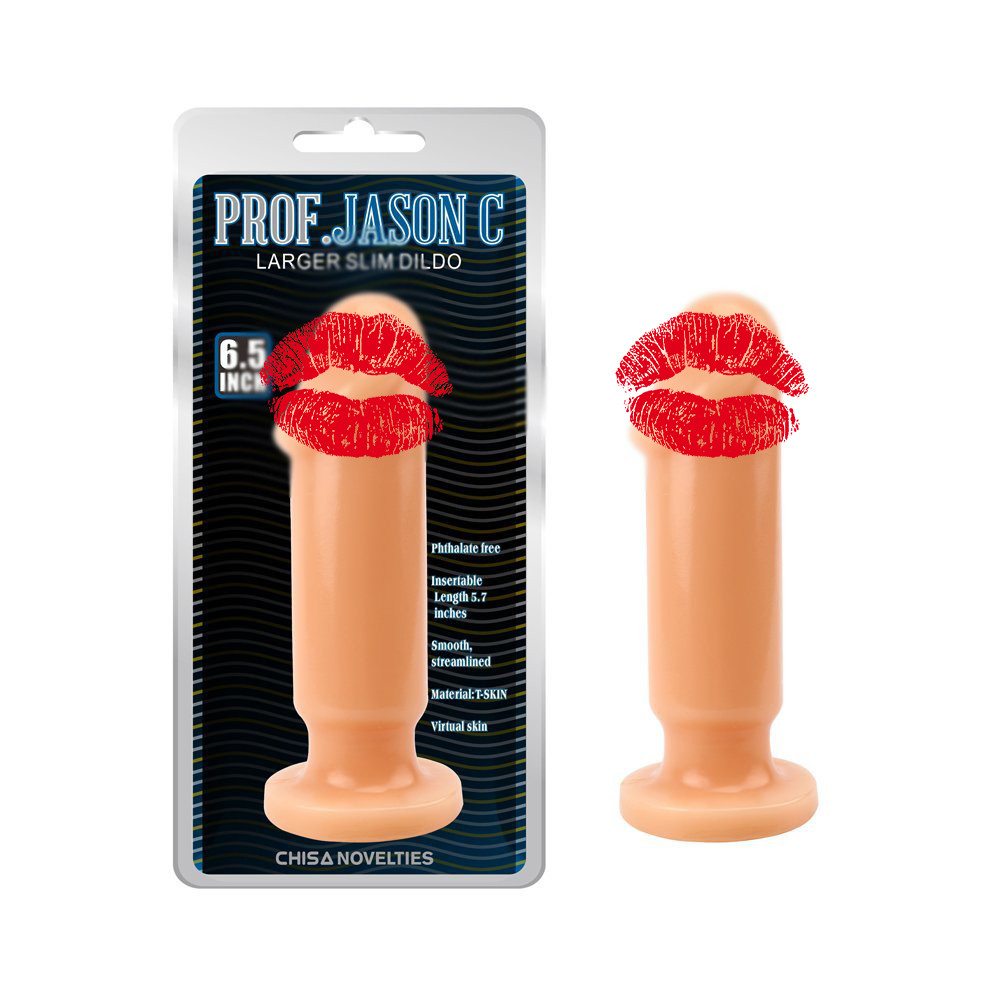 Анальний корок Chisa Prof Jason, L, бежевий, 14 х 4 см, фото 1